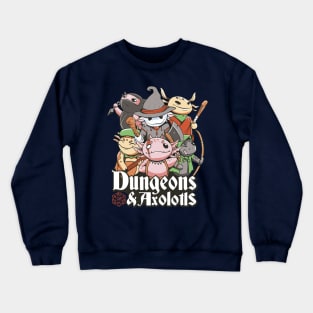 Axolotl army /  Dungeons and axolotls Crewneck Sweatshirt